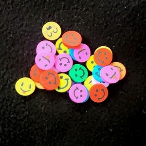 Mini emoji crafting inserts, resin moulds, keychains, earrings, NWT, 25 pcs